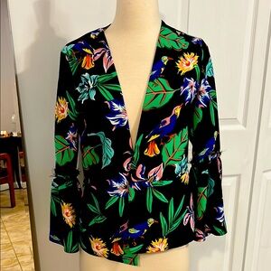 Philosophy Floral Black Women's Top/ Jacket